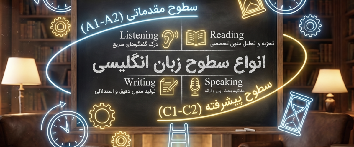انواع سطوح زبان انگلیسی